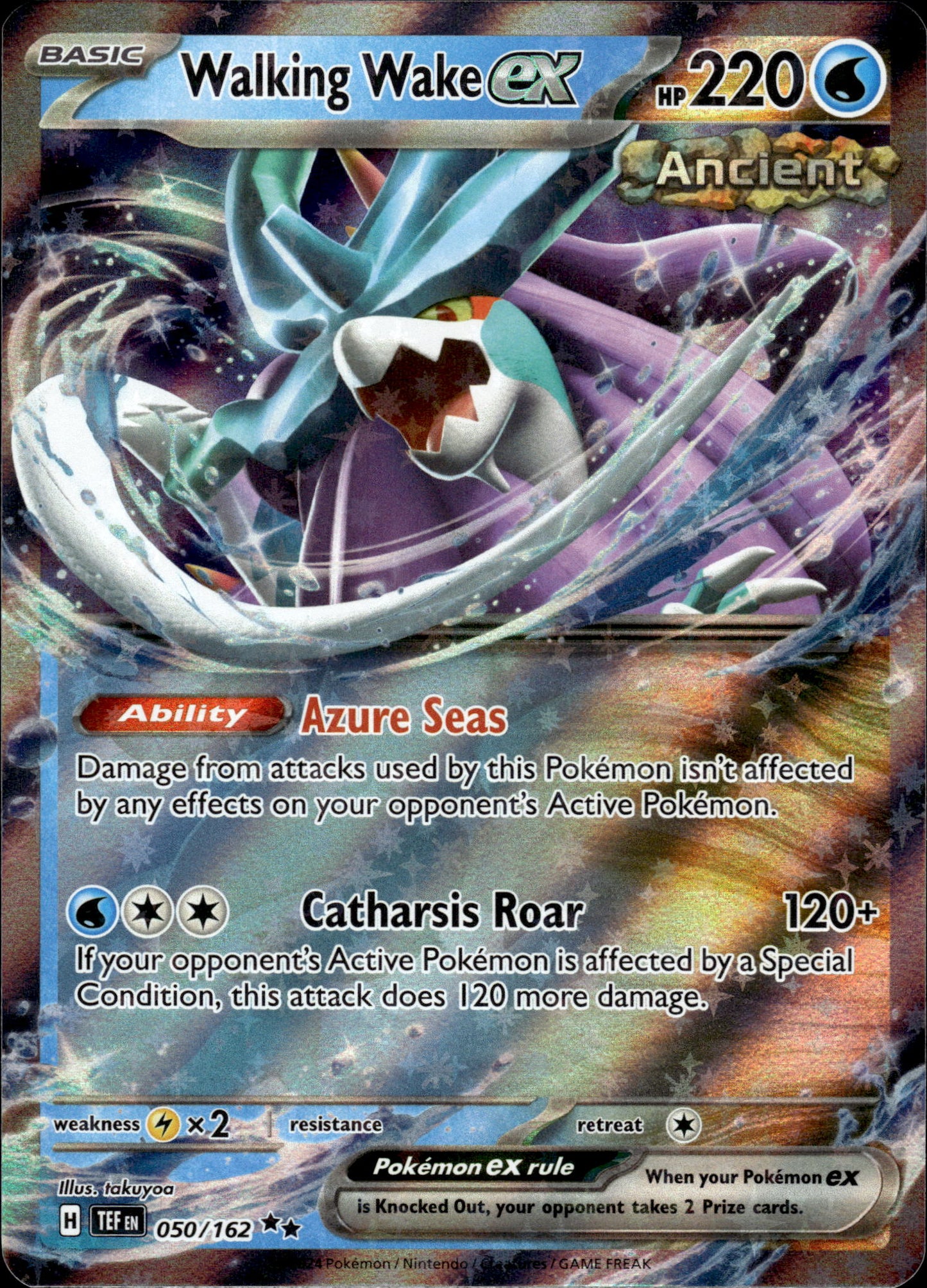 Walking Wake ex - Temporal Forces 050/162 - Pokemon