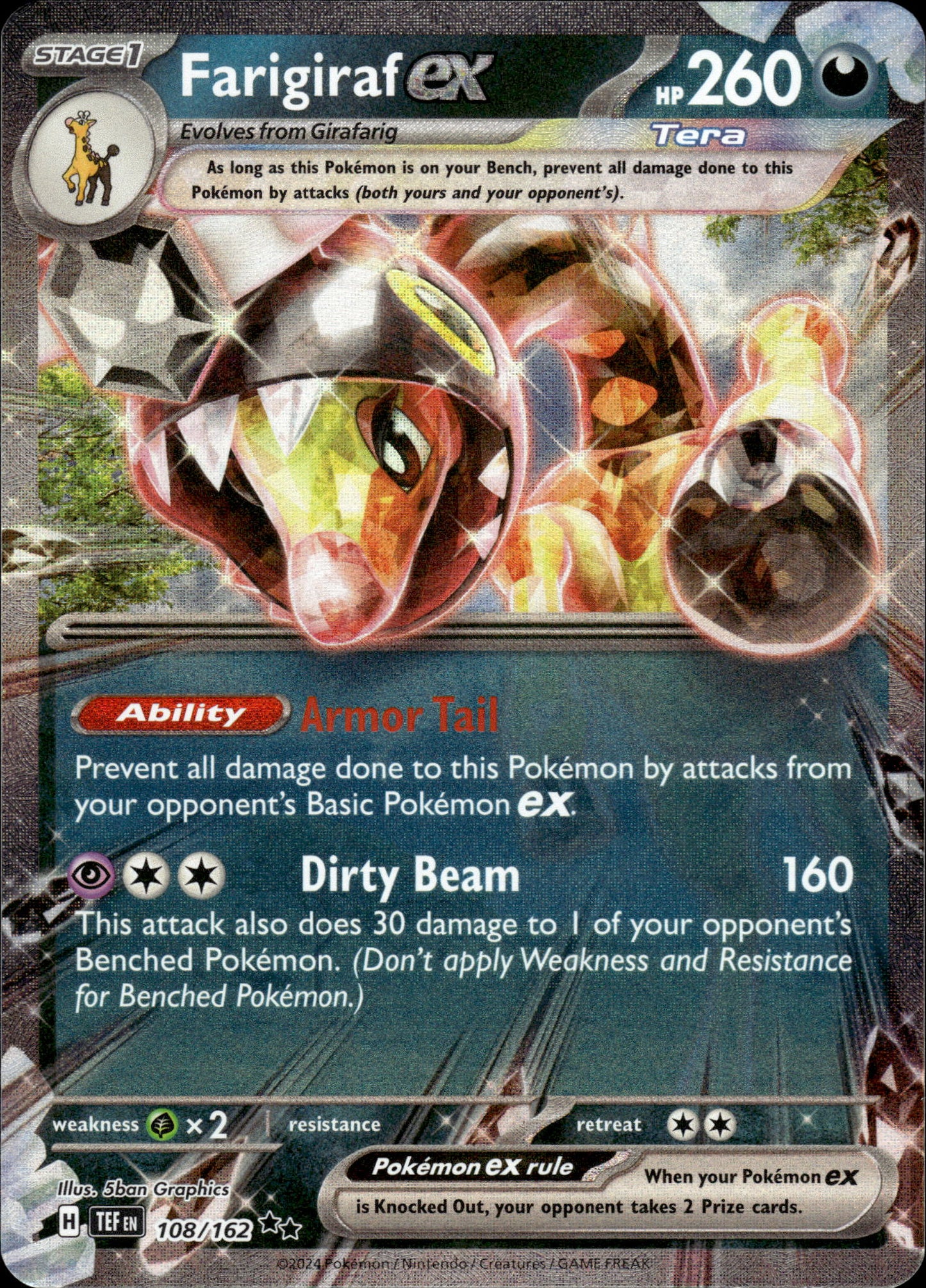 Farigiraf ex - Temporal Forces 108/162 - Pokemon