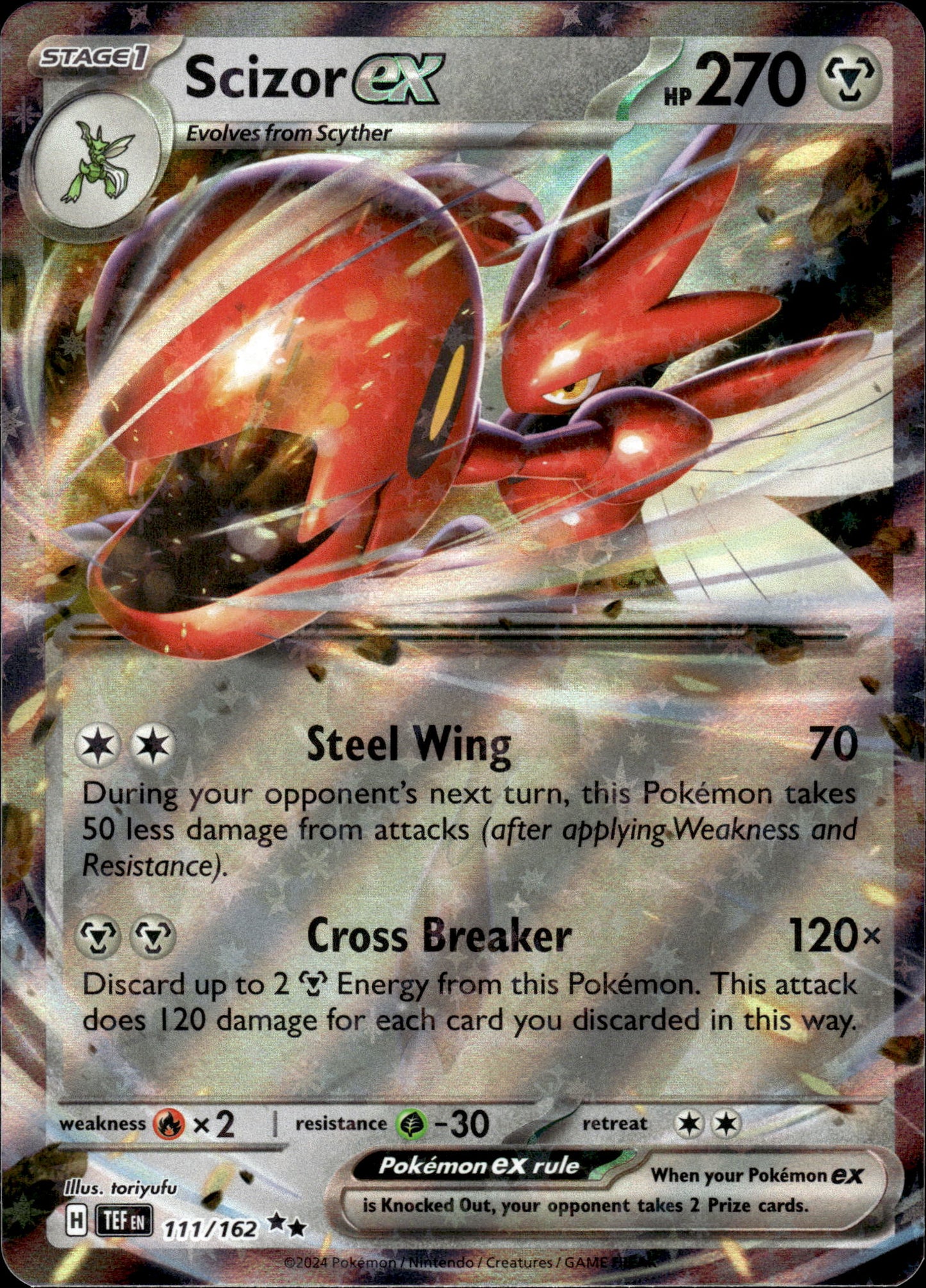 Scizor ex - Temporal Forces 111/162 - Pokemon