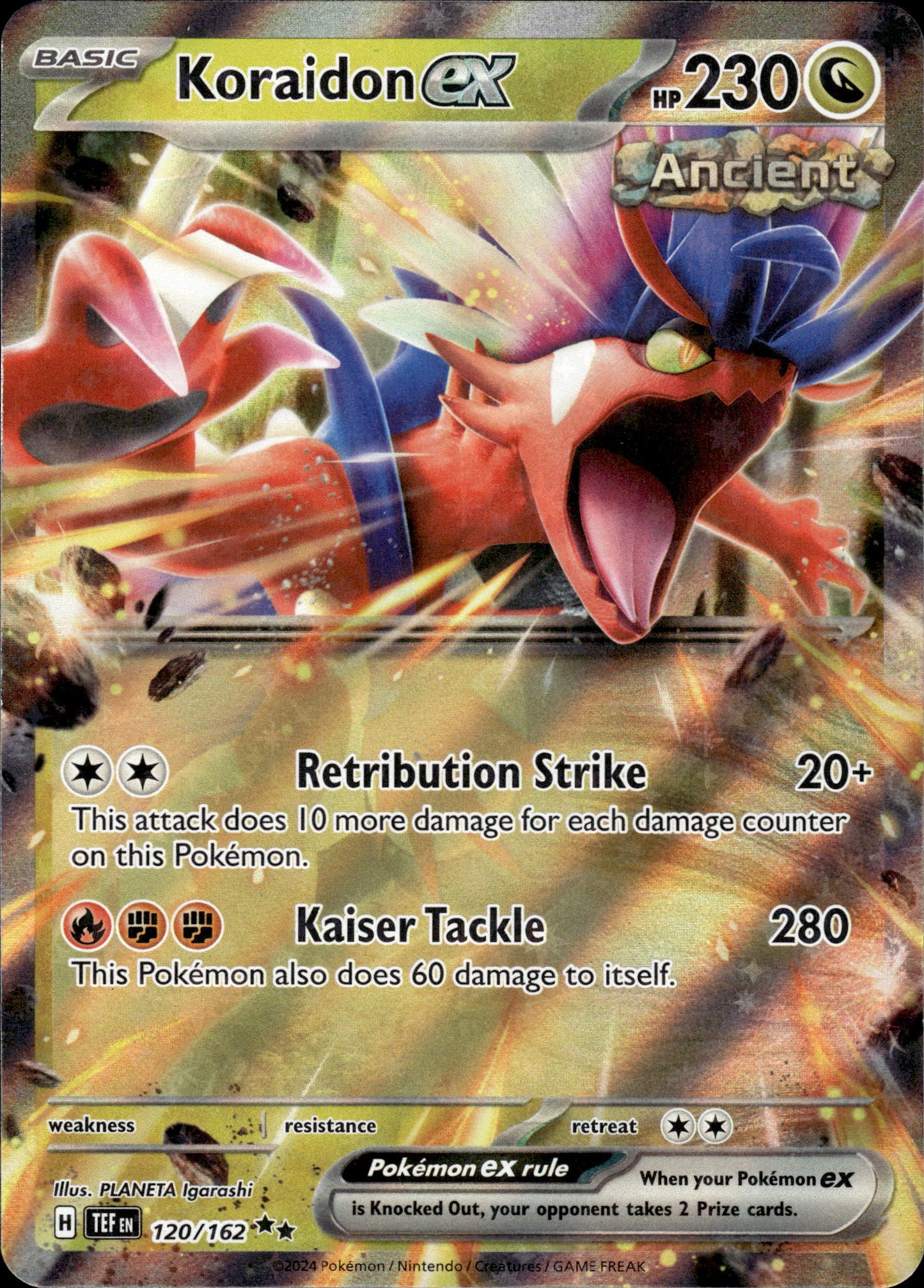 Koraidon ex - Temporal Forces 120/162 - Pokemon