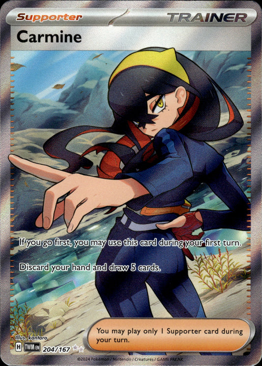 Carmine - Twilight Masquerade 204/167 - Pokemon
