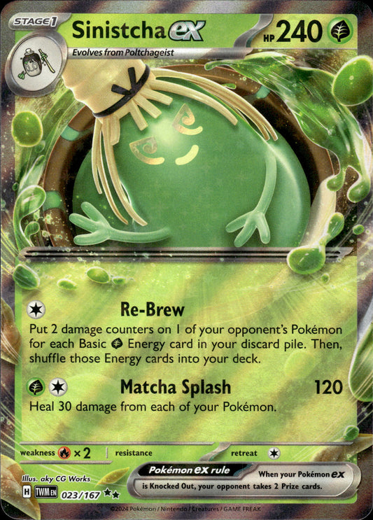 Sinistcha ex - Twilight Masquerade 023/167 - Pokemon