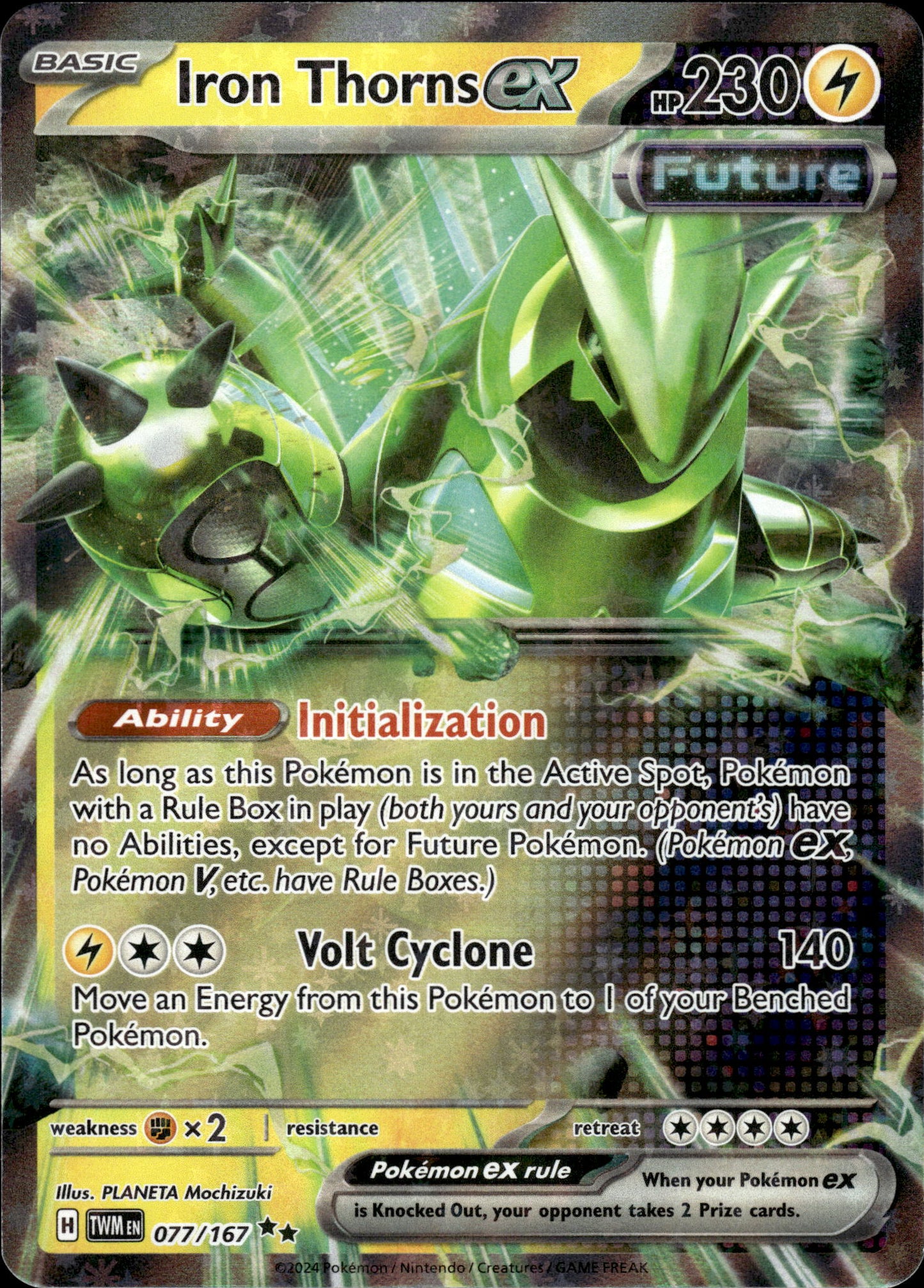 Iron Thorns ex - Twilight Masquerade 077/167 - Pokemon