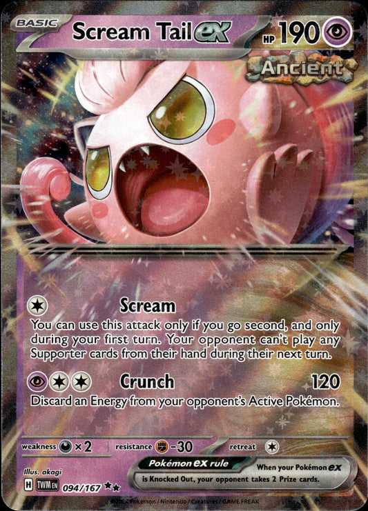 Scream Tail ex - Twilight Masquerade 094/167 - Pokemon
