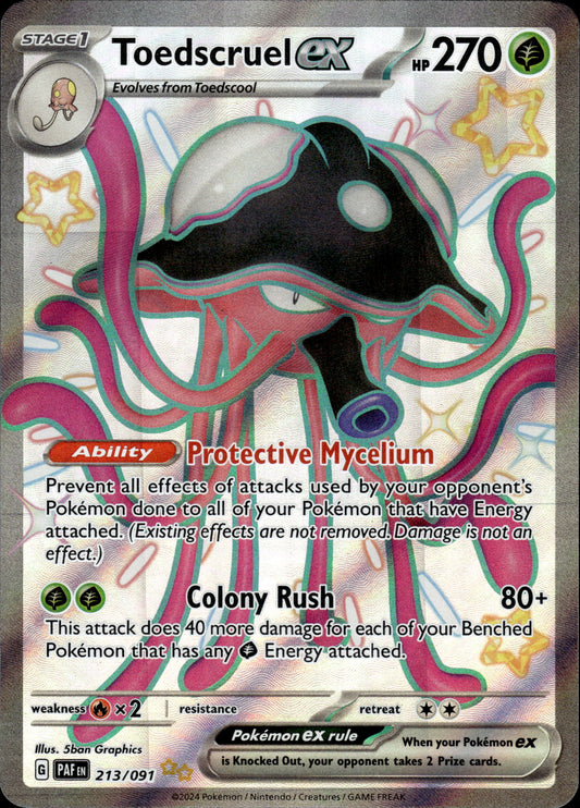 Toedscruel ex - Paldean Fates 213/091 - Pokemon