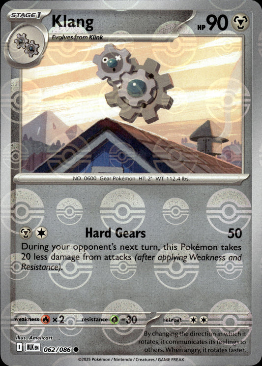 Klang - Pokeball - Black Bolt 062/086 - Pokemon