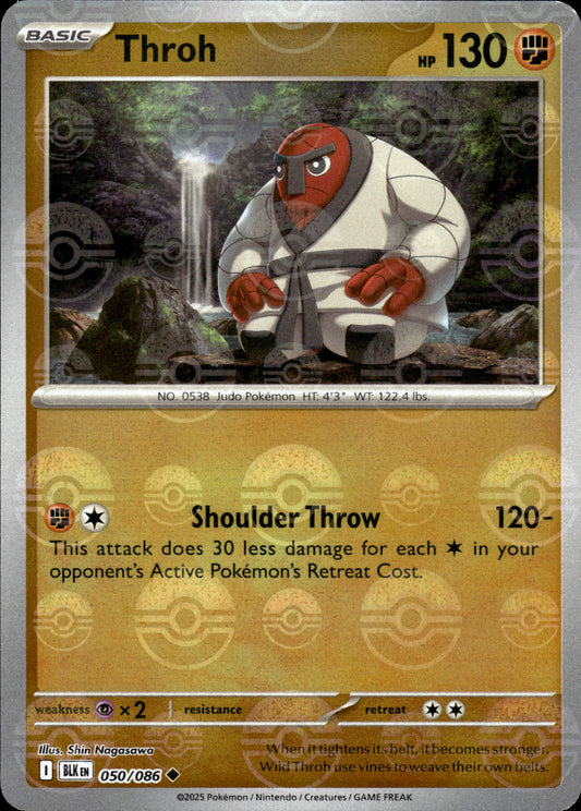 Throh - Pokeball - Black Bolt 050/086 - Pokemon