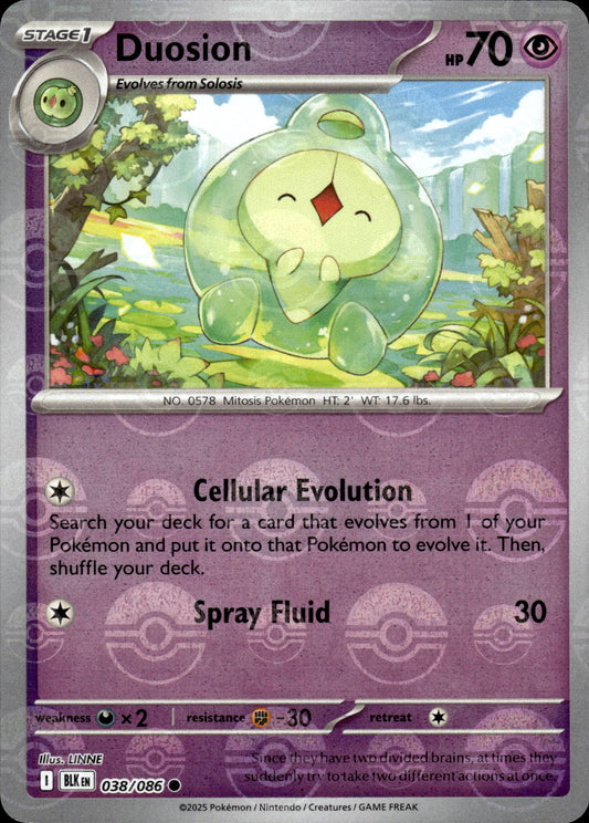 Duosion - Pokeball - Black Bolt 038/086 - Pokemon