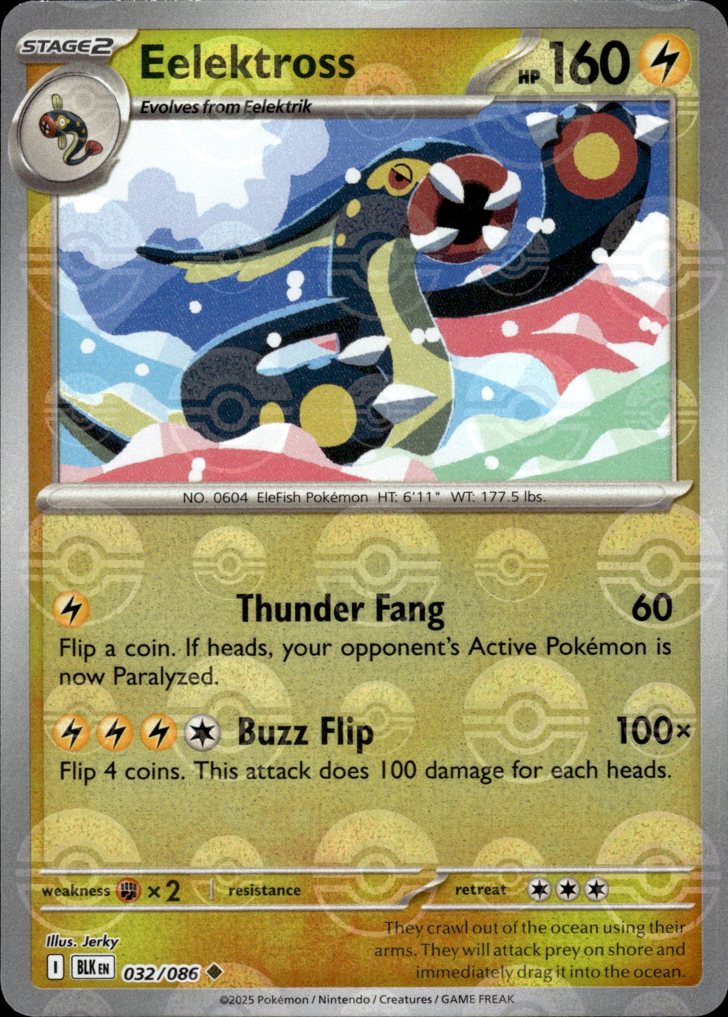 Eelektross - Pokeball - Black Bolt 032/086 - Pokemon