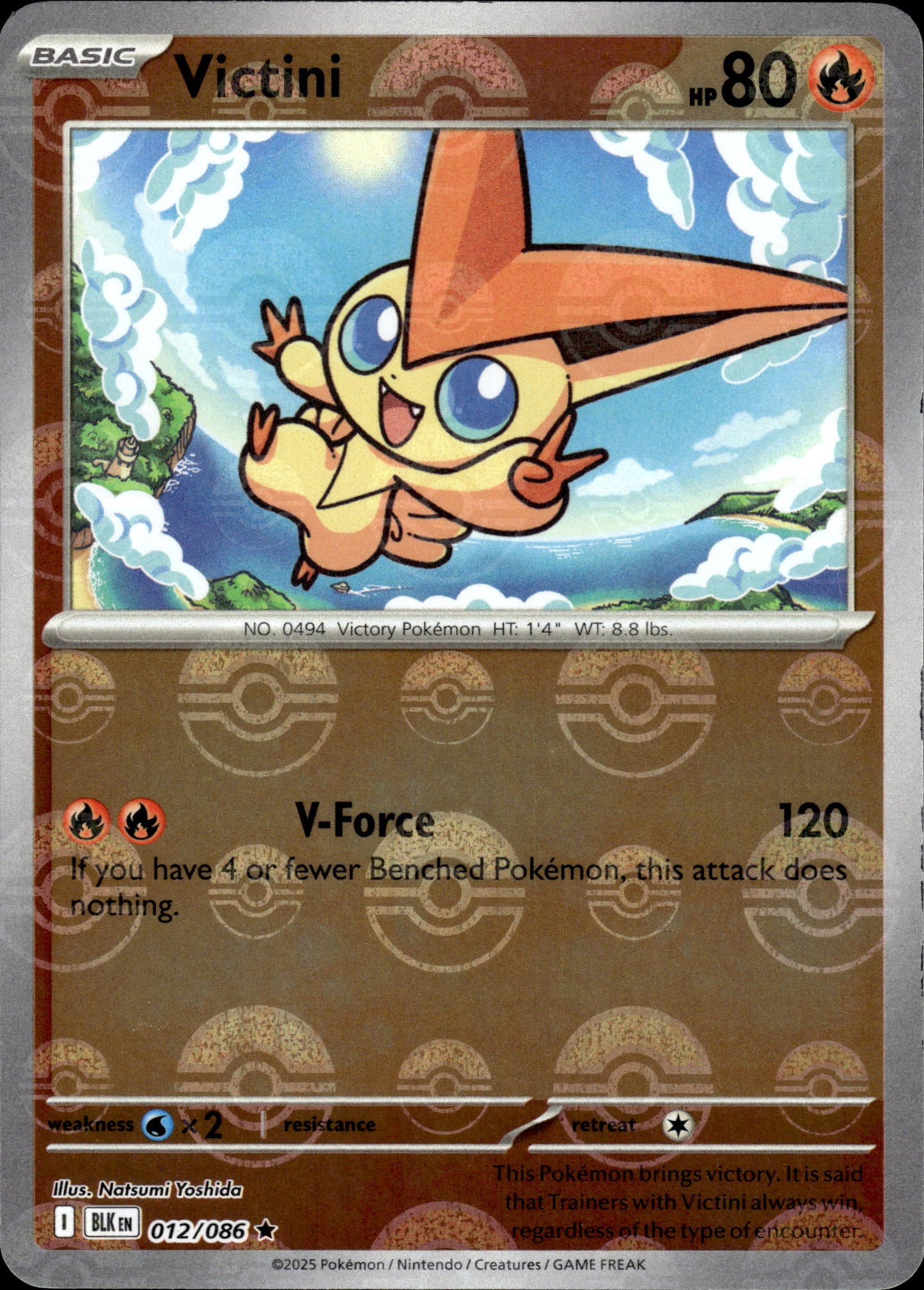 Victini - Pokeball - Black Bolt 012/086 - Pokemon