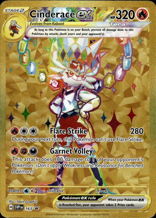 Cinderace ex - Black Star Promo SVP 163 - Pokemon