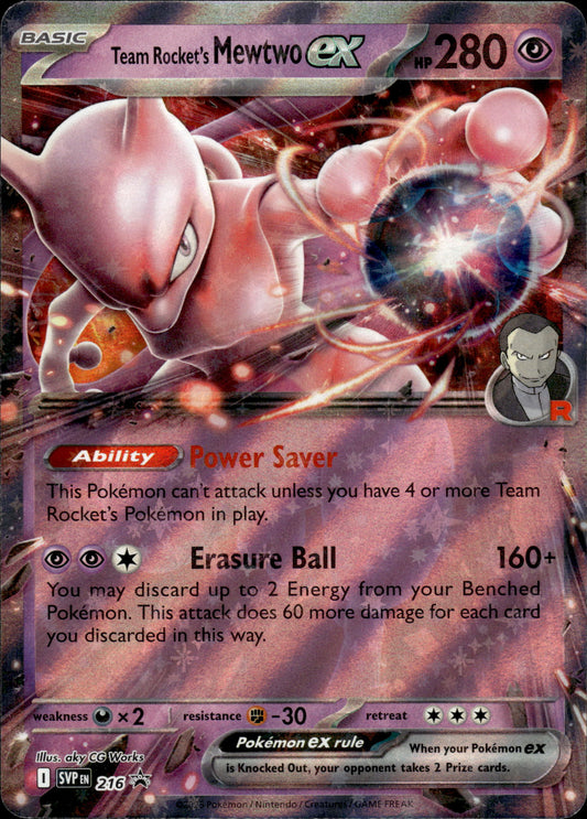 Team Rocket's Mewtwo ex - Black Star Promo SVP 216 - Pokemon