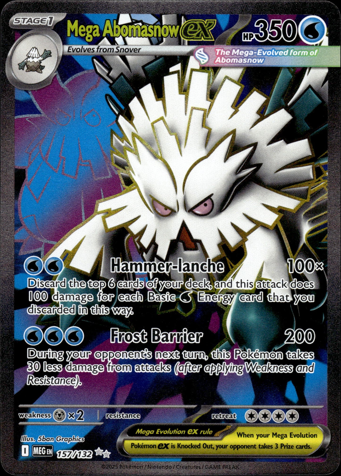 Mega Abomasnow ex - Mega Evolution 157/132 - Pokemon