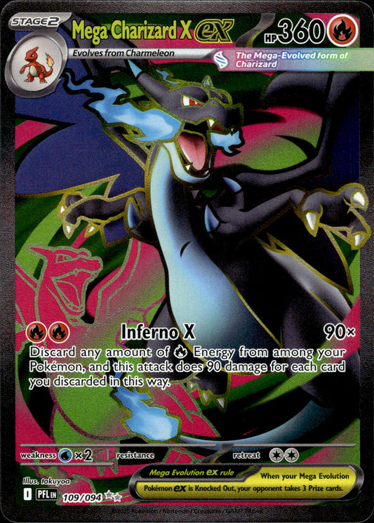 Mega Charizard X ex - Phantasmal Flames 109/094 - Pokemon