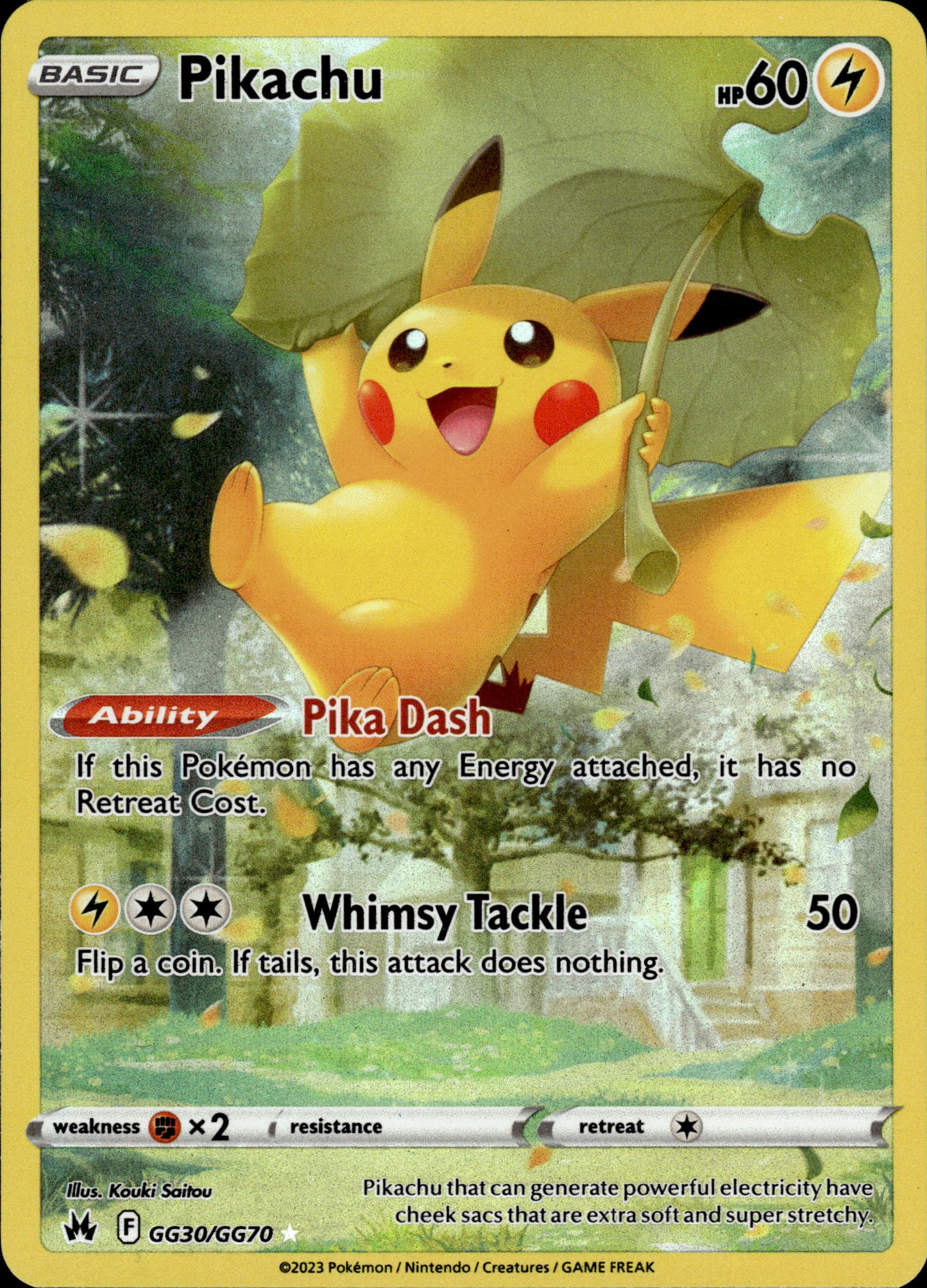 Pikachu - Crown Zenith GG30/GG70 - Pokemon