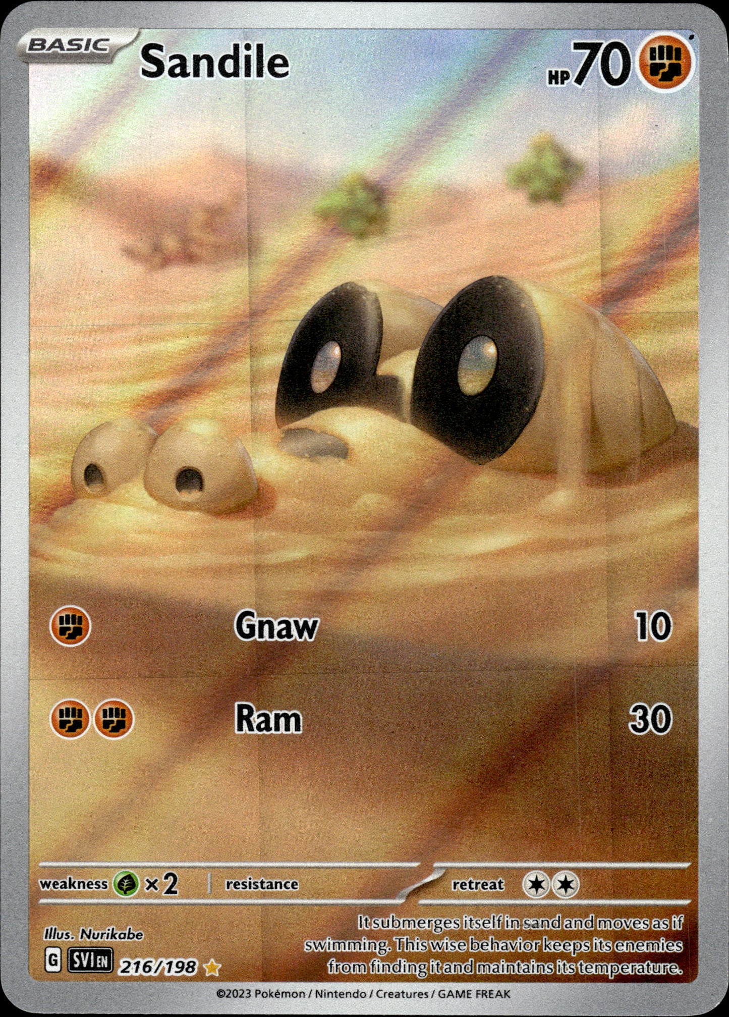 Sandile - Scarlet & Violet 216/198 - Pokemon