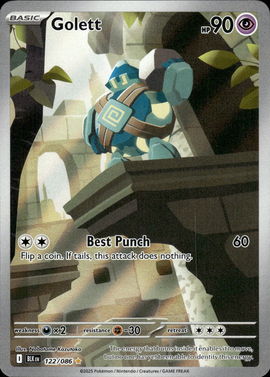 Golett - Black Bolt 122/086 - Pokemon