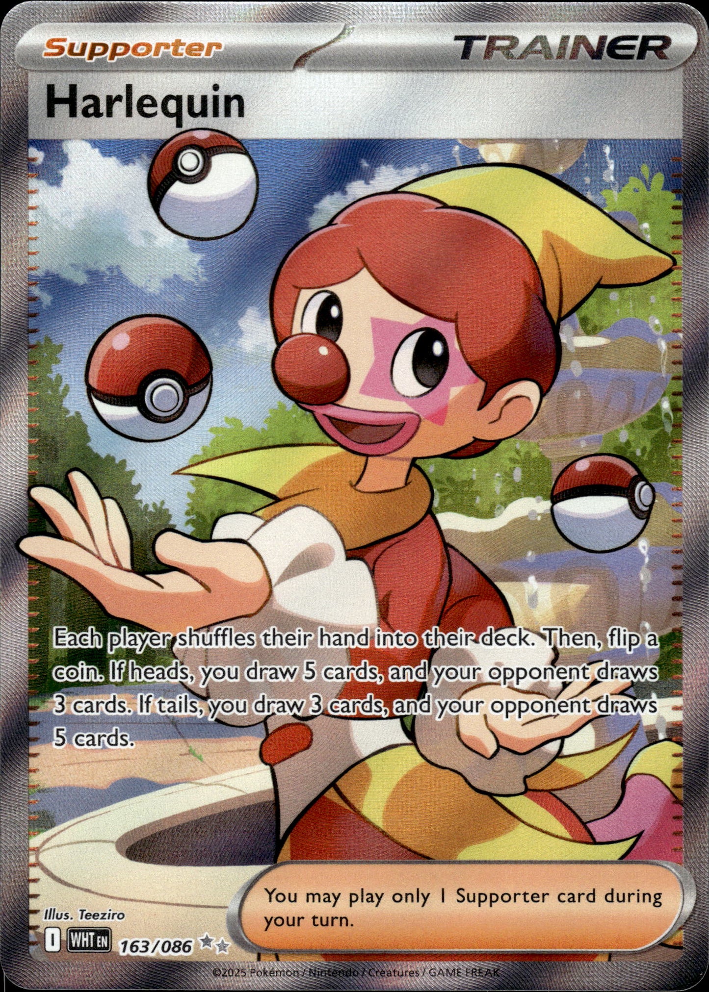 Harlequin - White Flare 163/086 - Pokemon