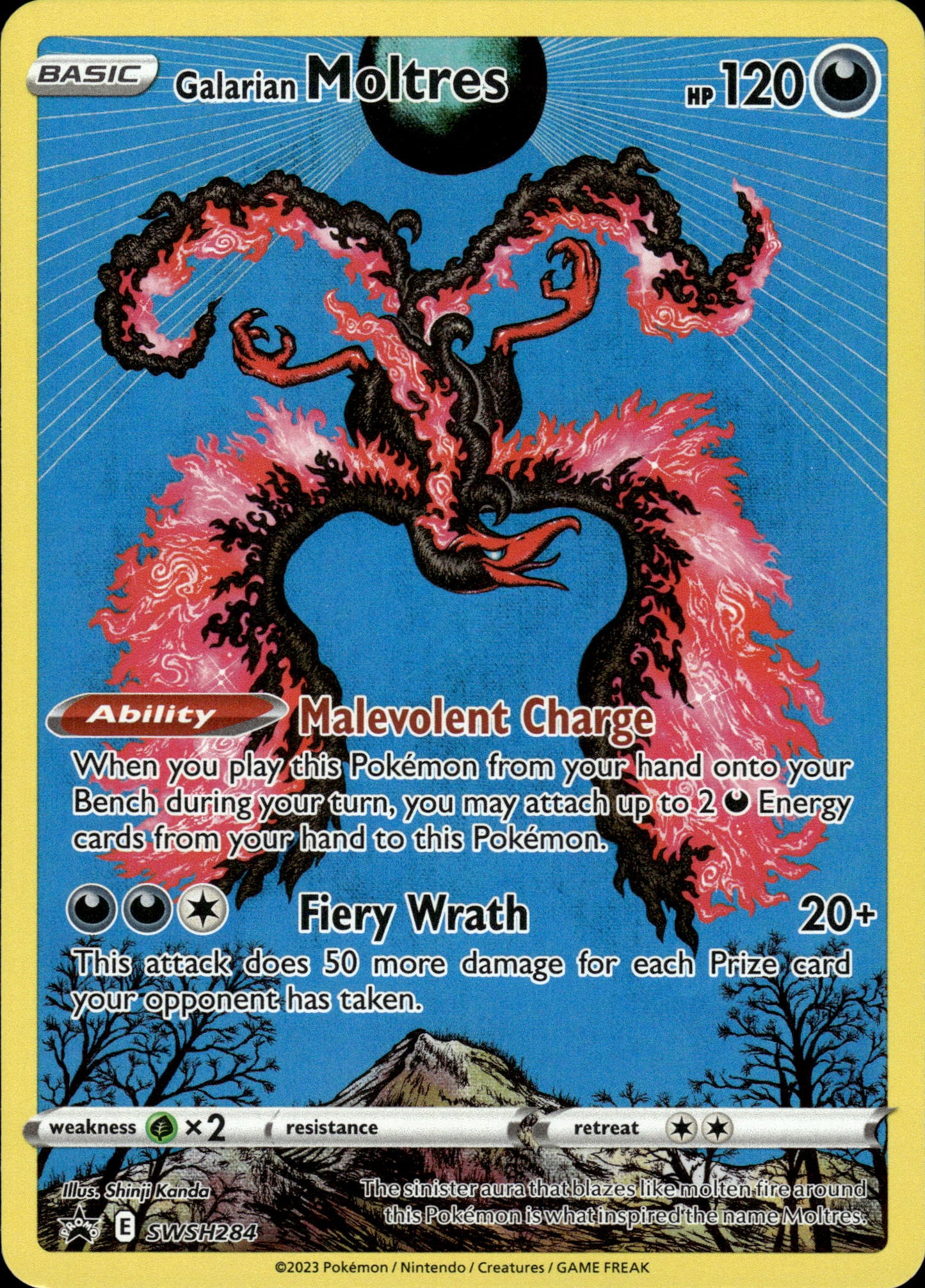 Galarian Moltres - Black Star Promo SWSH284 - Pokemon