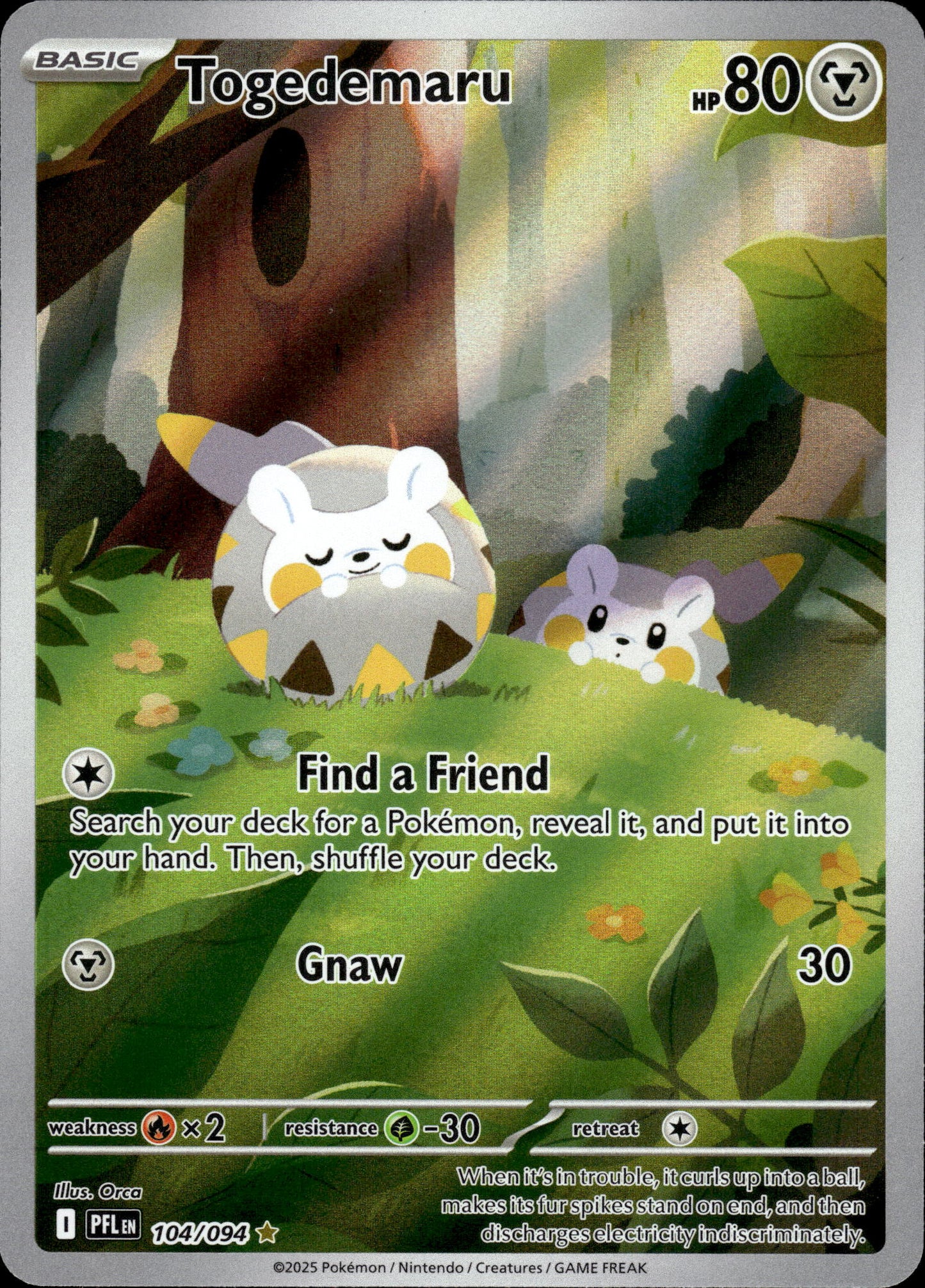 Togedemaru - Phantasmal Flames 104/094 - Pokemon