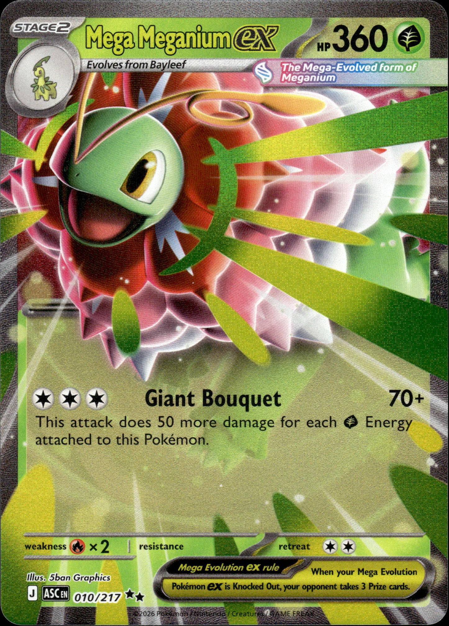 Mega Meganium ex - Ascended Heroes 010/217 - Pokemon