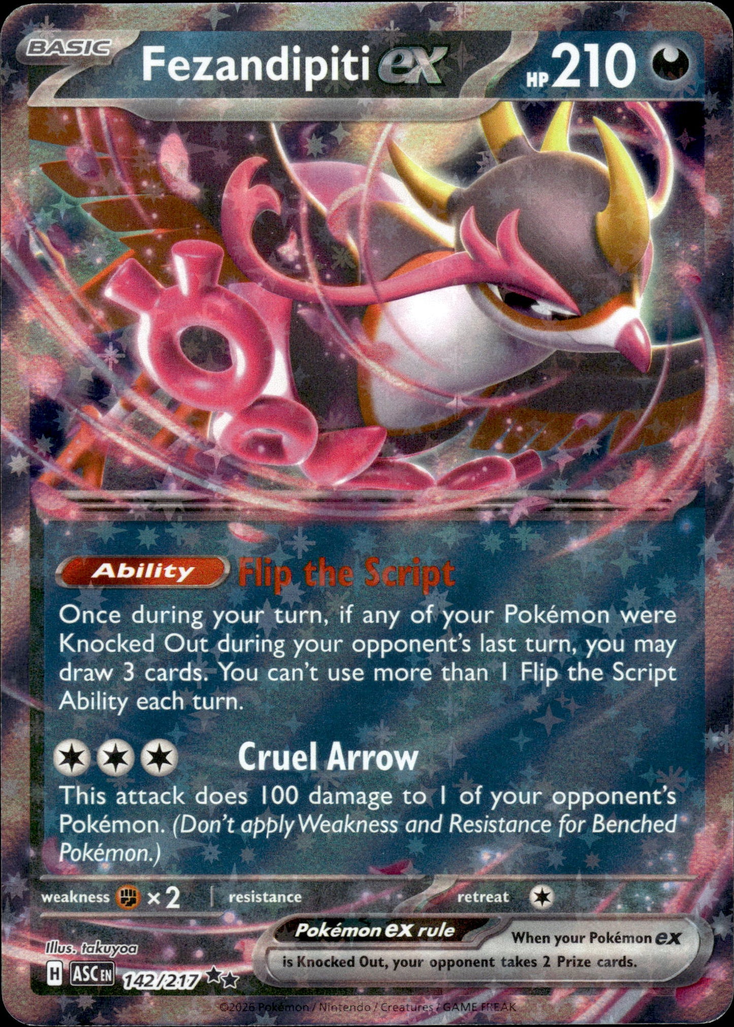 Fezandipiti ex - Ascended Heroes 142/217 - Pokemon