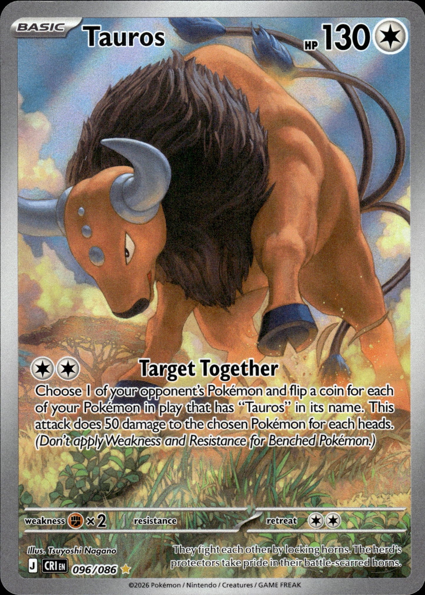 Tauros - Chaos Rising 096/086 - Pokemon