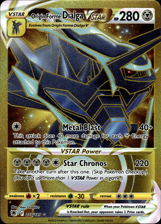 Origin Forme Dialga VSTAR - Astral Radiance 210/189 - Pokemon