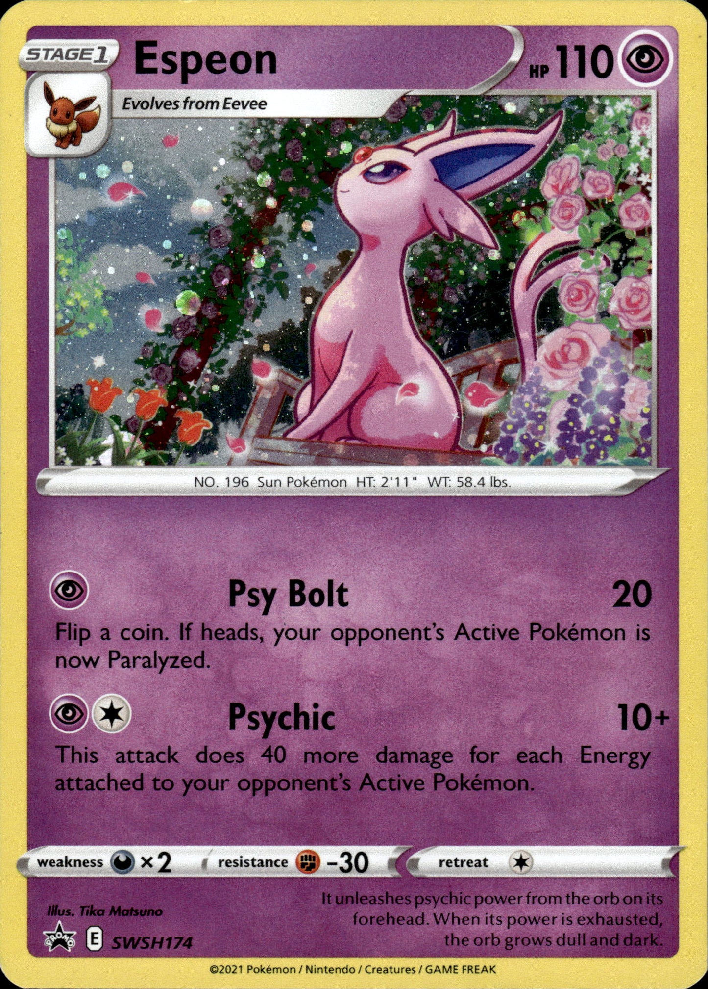 Espeon - Black Star Promo SWSH174 - Pokemon