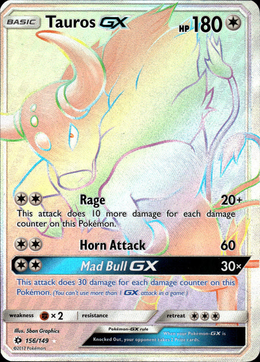 Tauros GX - Sun & Moon 156/149 - Pokemon