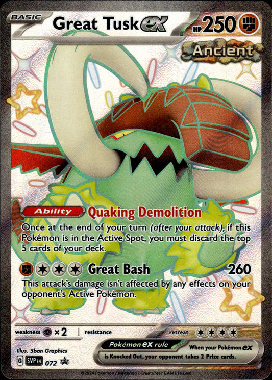 Great Tusk ex - Black Star Promo SVP 072 - Pokemon
