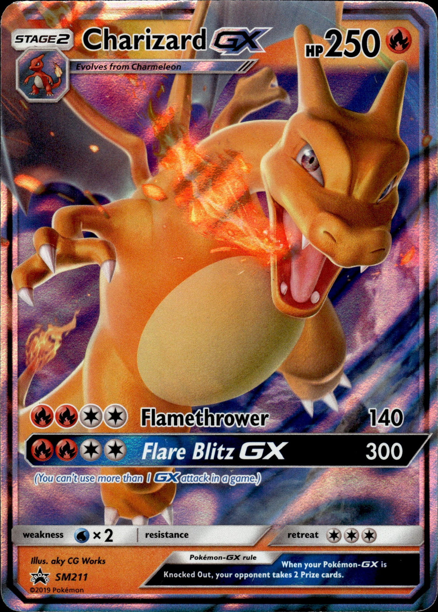 Charizard GX - Black Star Promo SM211 - Pokemon