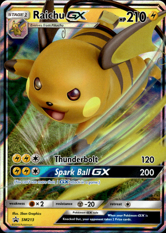 Raichu GX - Black Star Promo SM213 - Pokemon