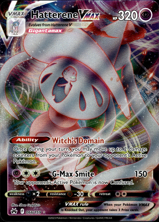 Hatterene VMAX - Crown Zenith 066/159 - Pokemon
