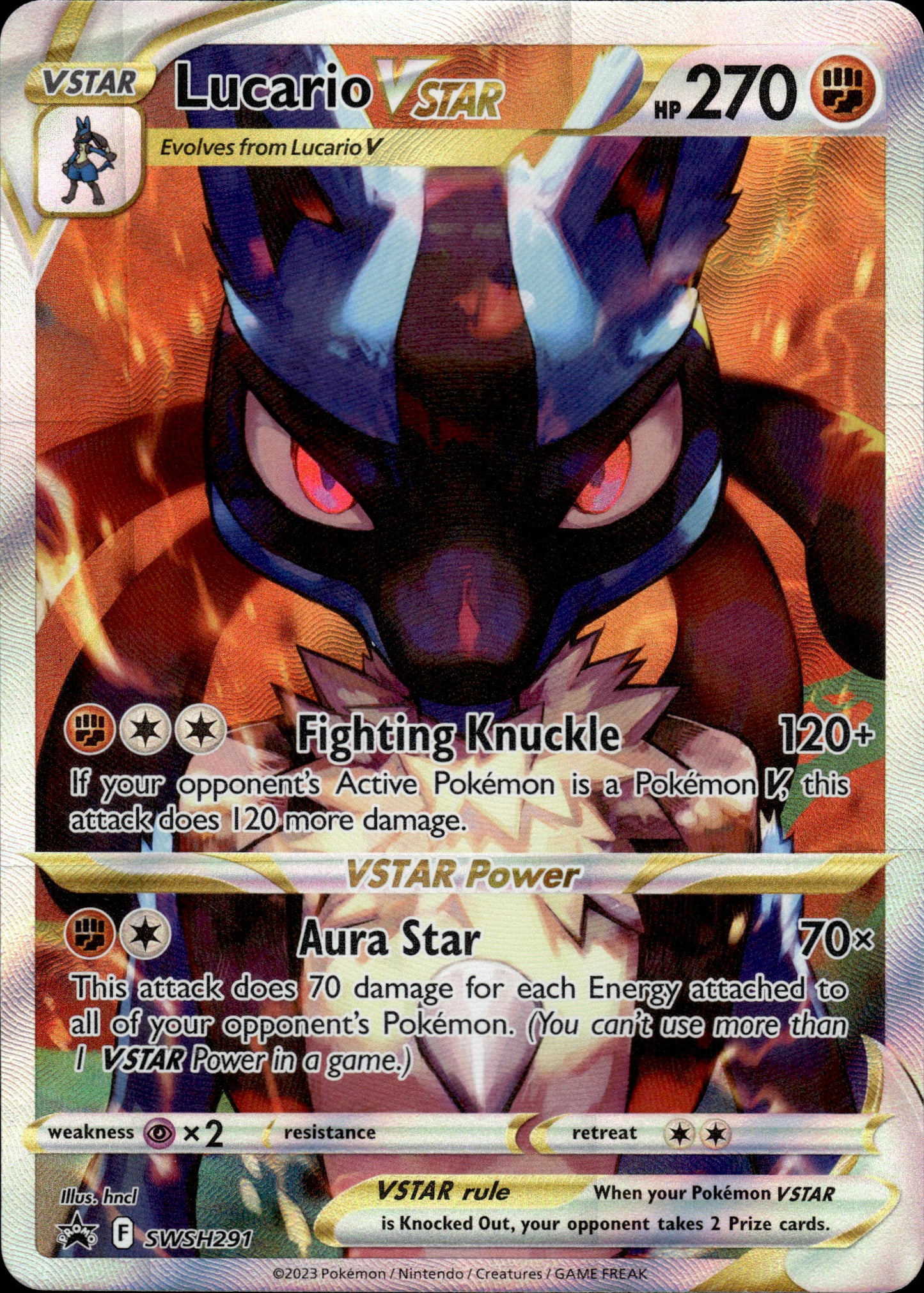 Lucario VSTAR - Black Star Promo SWSH291 - Pokemon