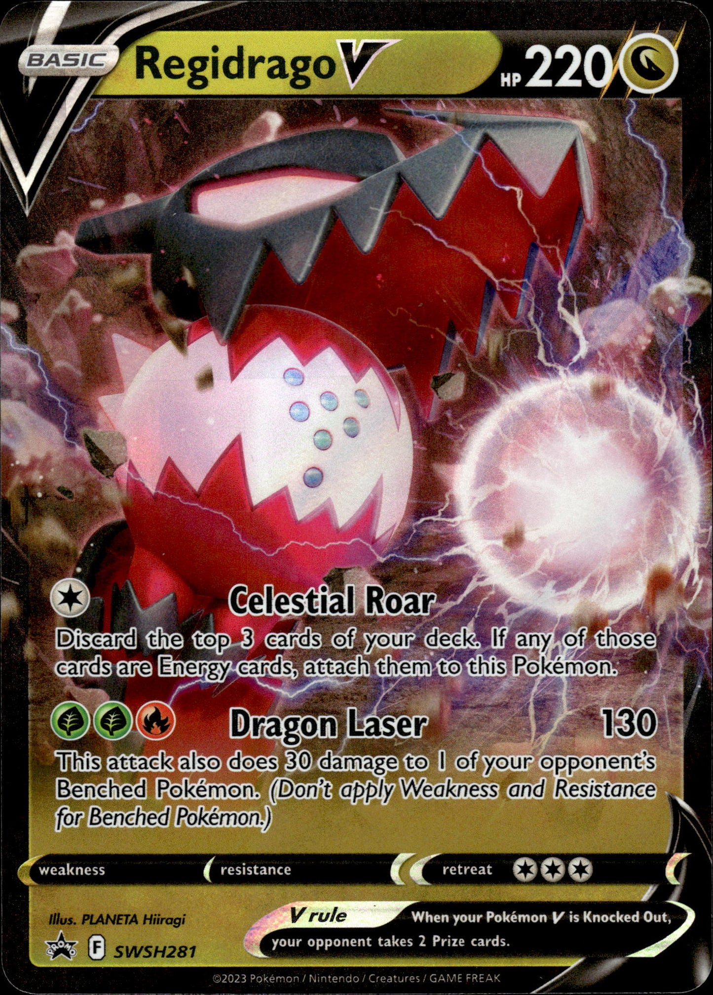 Regidrago V - Black Star Promo SWSH281 - Pokemon