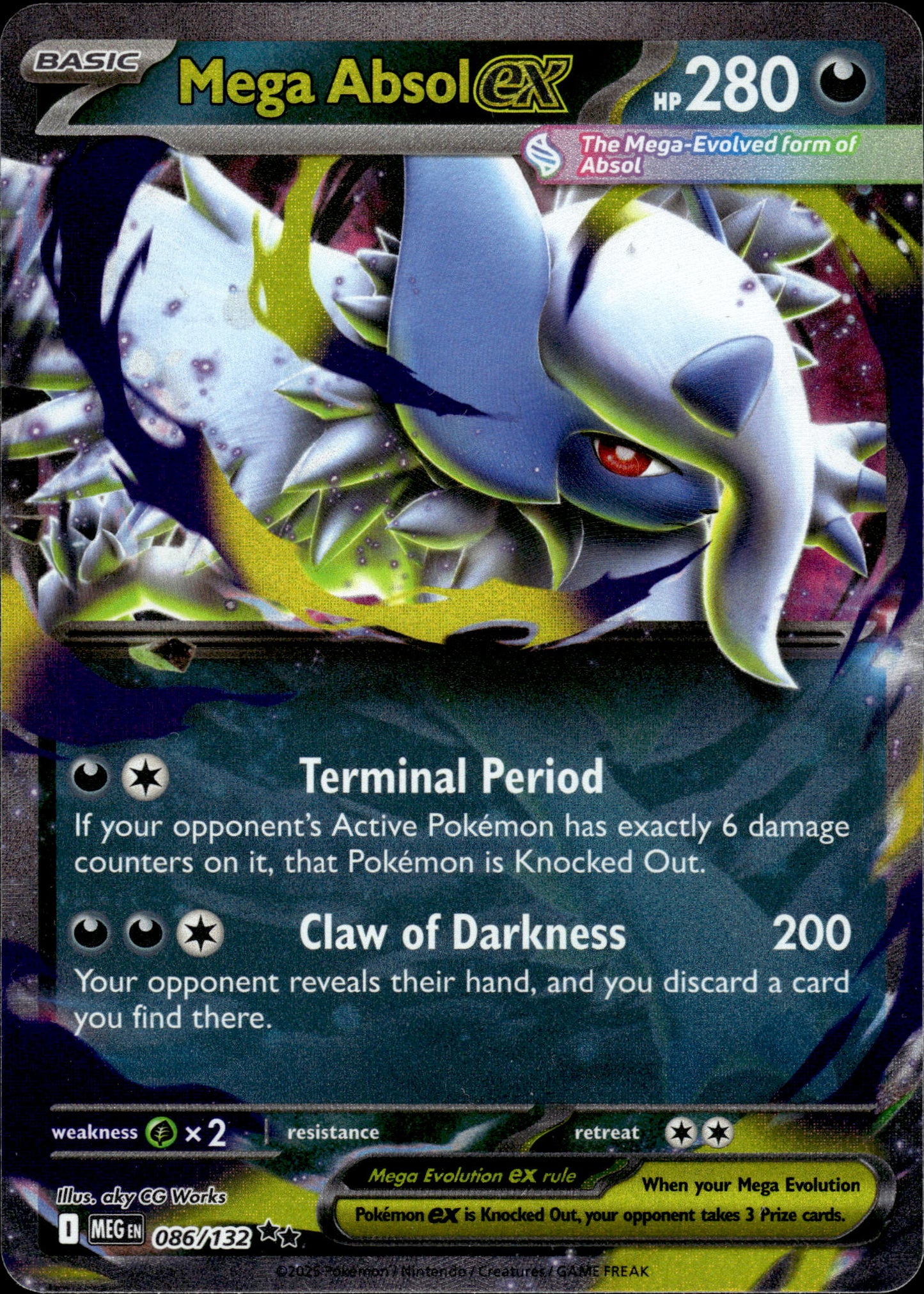Mega Absol ex - Mega Evolution 086/132 - Pokemon