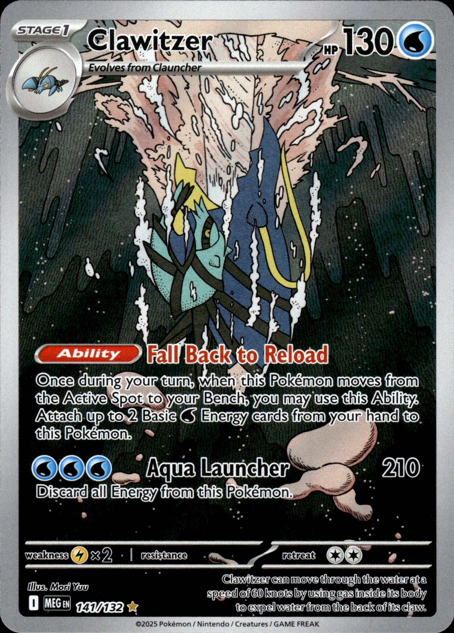 Clawitzer - Mega Evolution 141/132 - Pokemon