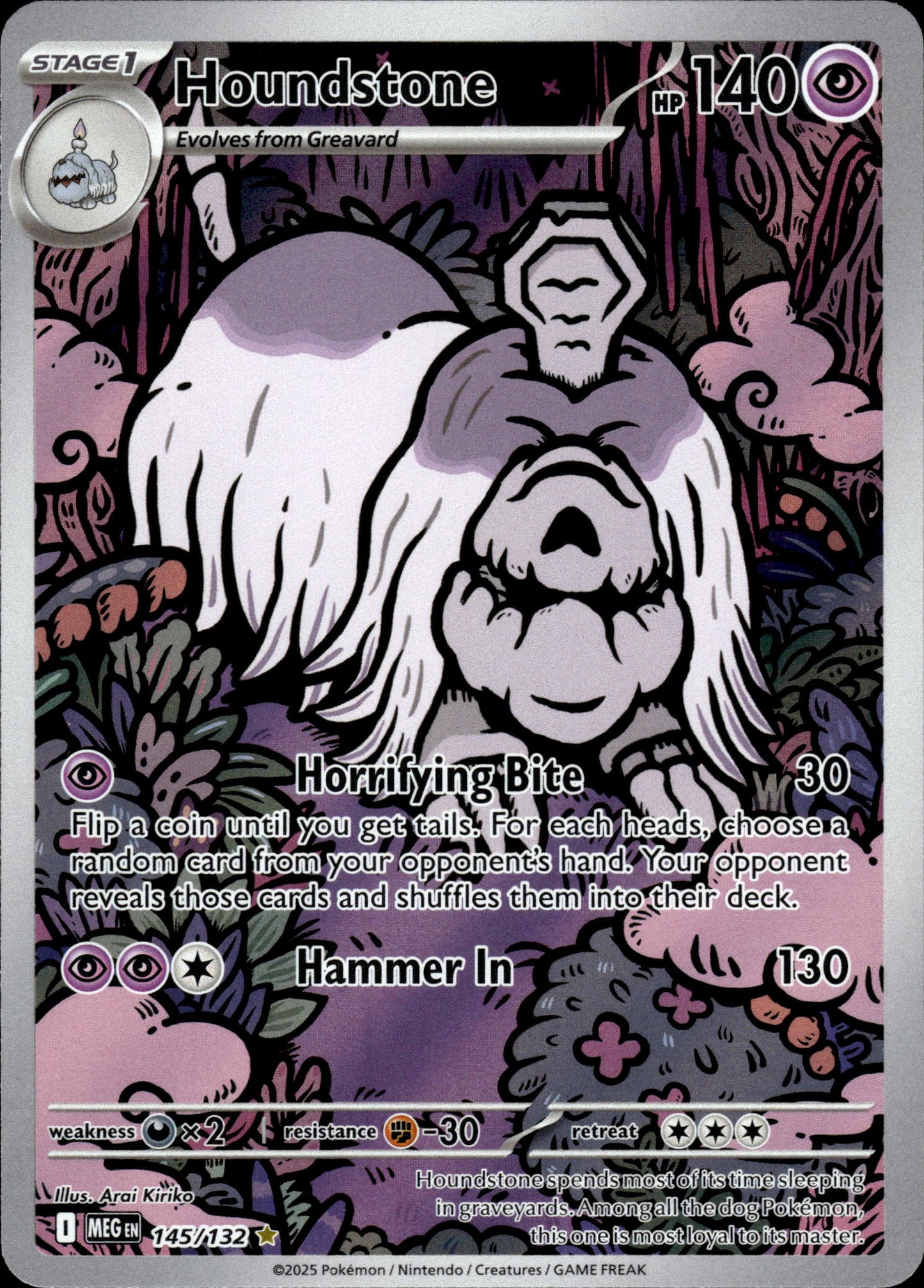 Houndstone - Mega Evolution 145/132 - Pokemon