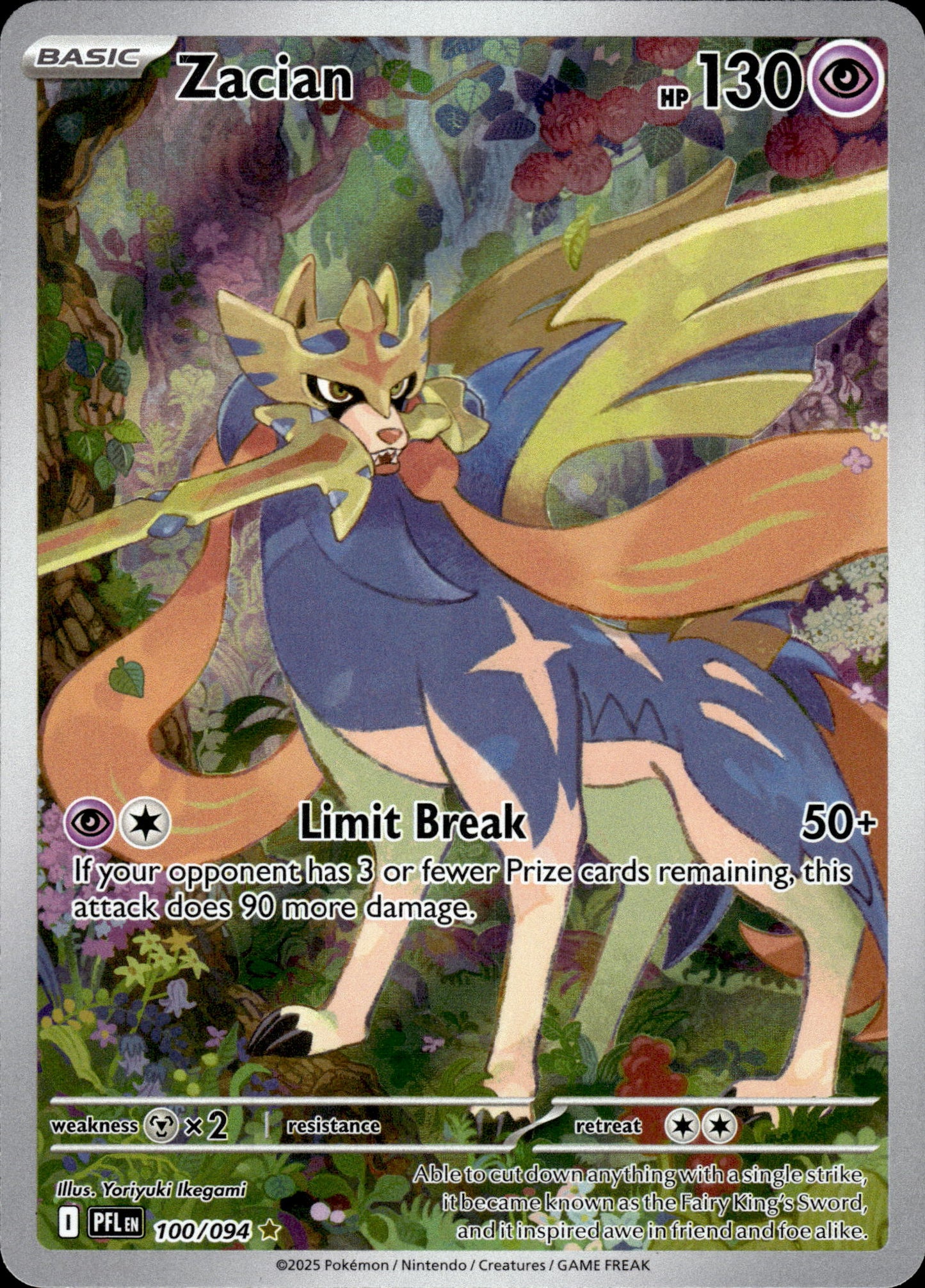 Zacian - Phantasmal Flames 100/094 - Pokemon