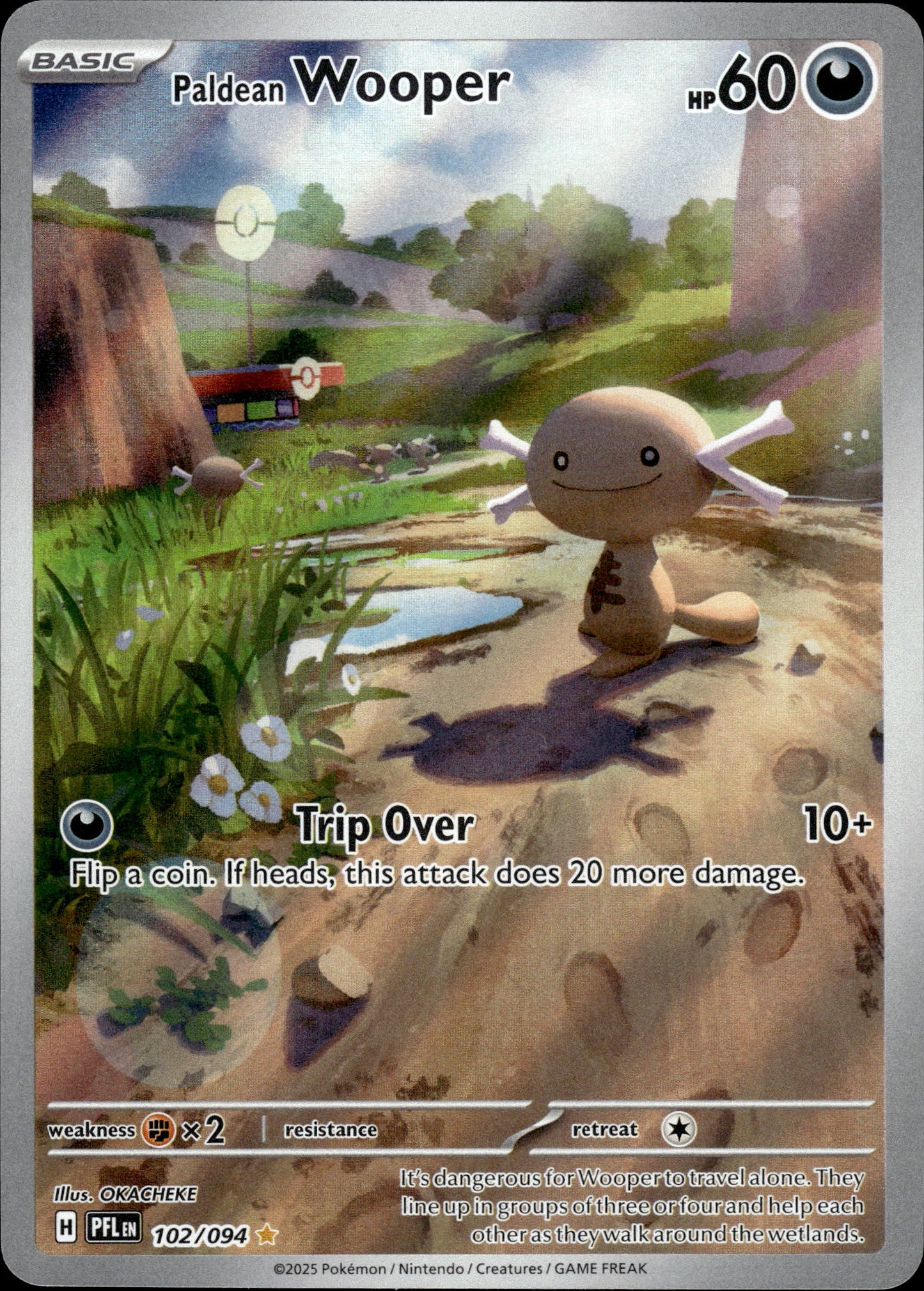 Paldean Wooper - Phantasmal Flames 102/094 - Pokemon