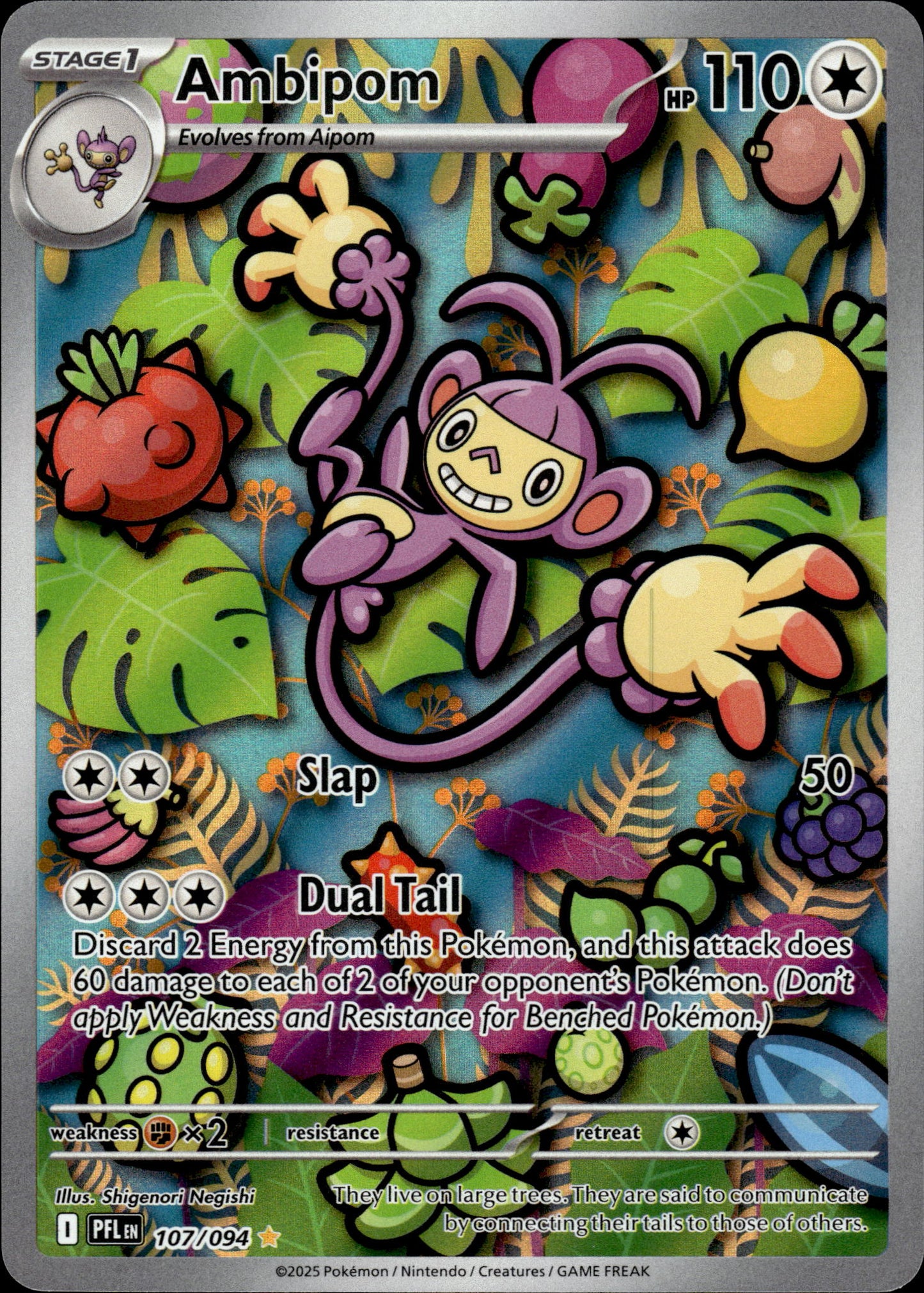 Ambipom - Phantasmal Flames 107/094 - Pokemon