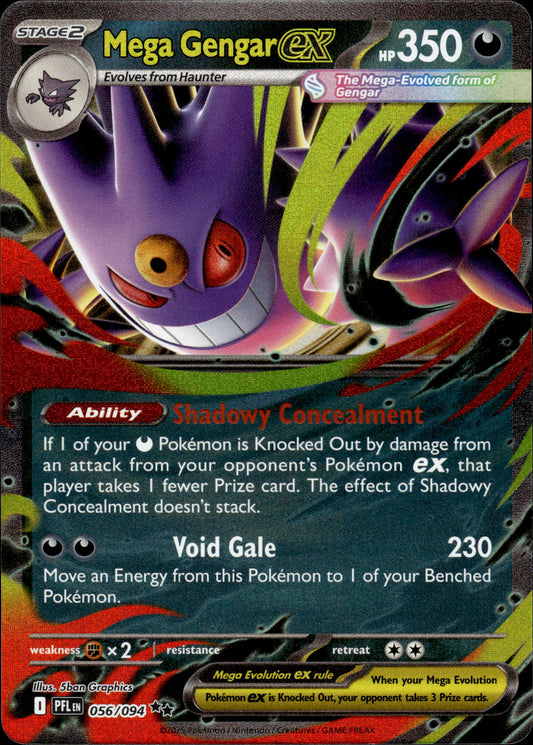 Mega Gengar ex - Phantasmal Flames 056/094 - Pokemon