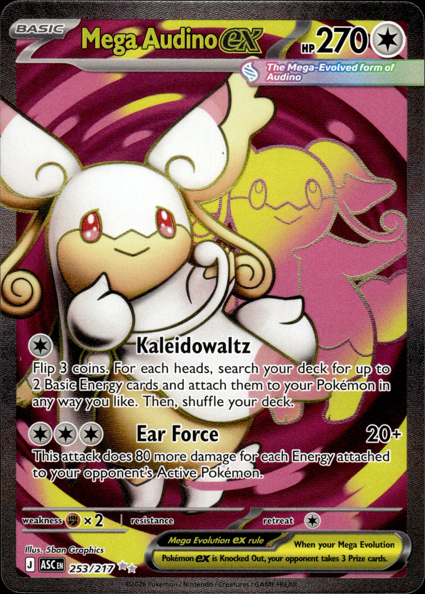 Mega Audino ex - Ascended Heroes 253/217 - Pokemon