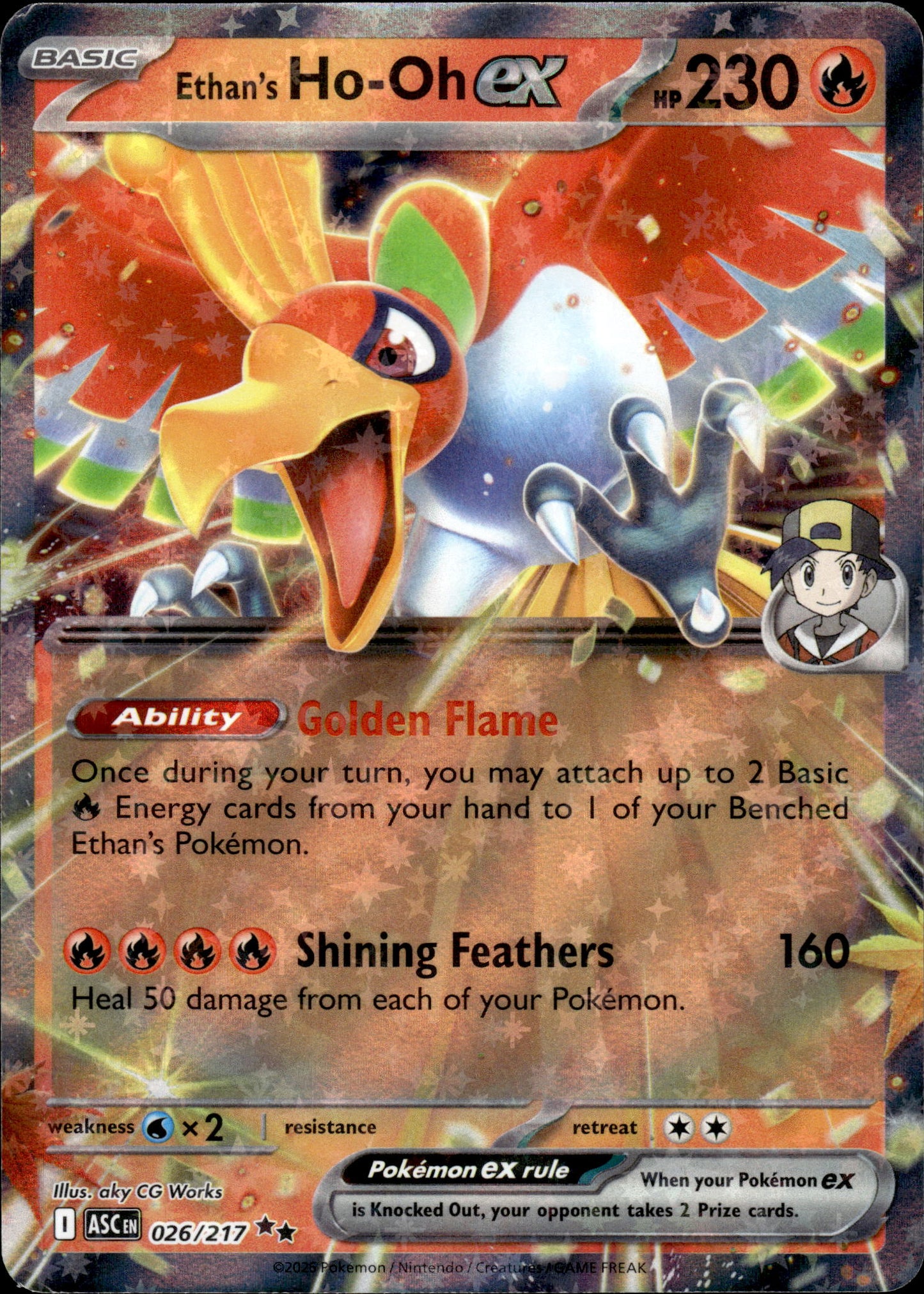 Ethan's Ho-Oh ex - Ascended Heroes 026/217 - Pokemon