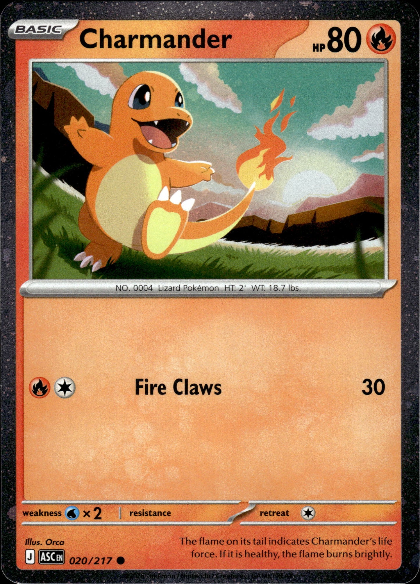 Charmander - Cosmos Holo Ascended Heroes Promo 020/217 - Pokemon