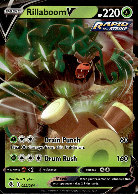 Rillaboom V - Fusion Strike 022/264 - Pokemon