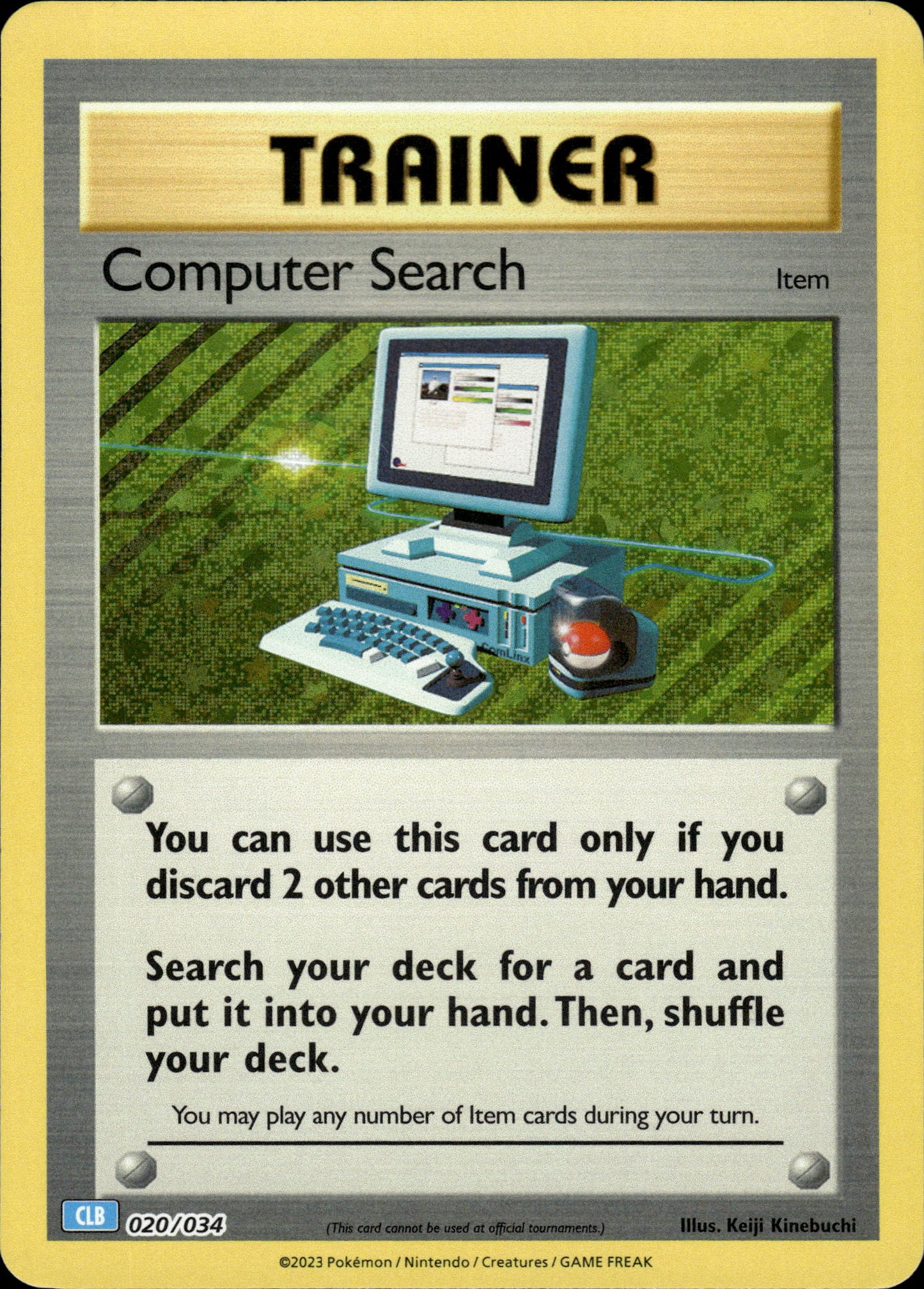 Computer Search - Classic Collection CLB 020/034 - Pokemon