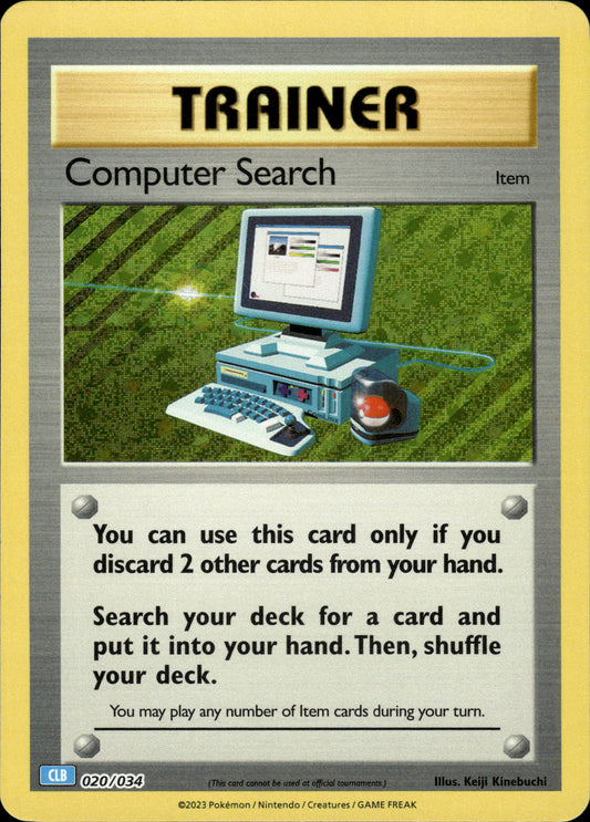 Computer Search - Classic Collection CLB 020/034 - Pokemon