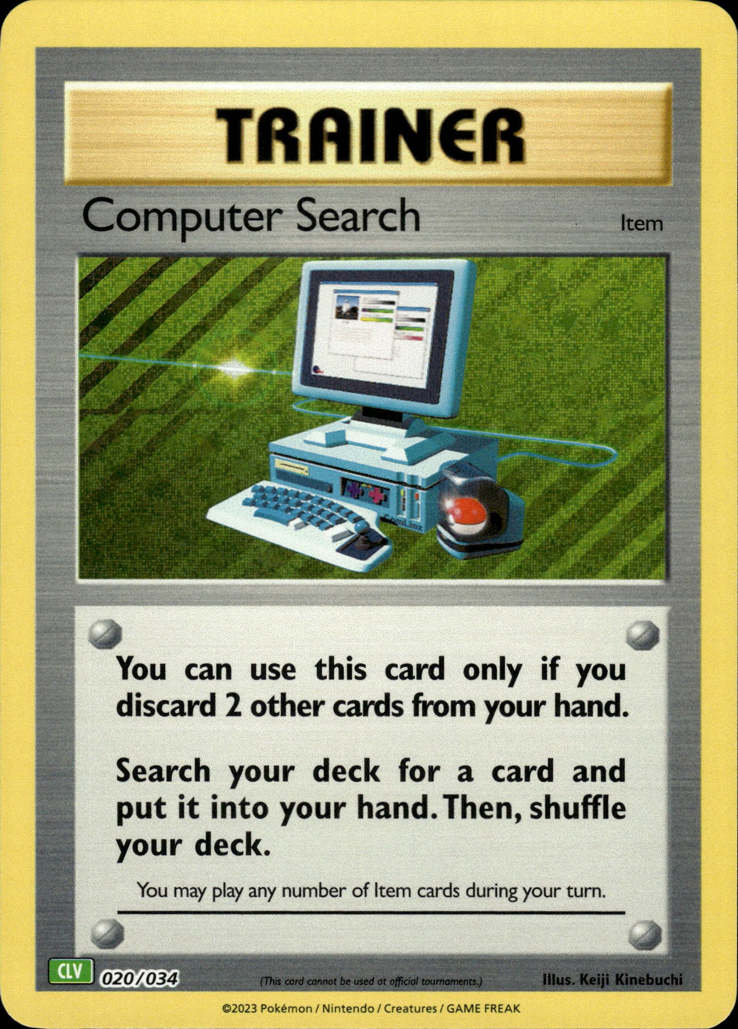 Computer Search - Classic Collection CLV 020/034 - Pokemon